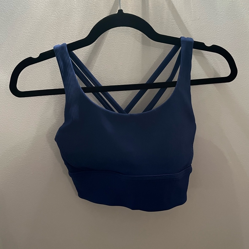 Lululemon Energy Longline Sports Bra in Blue